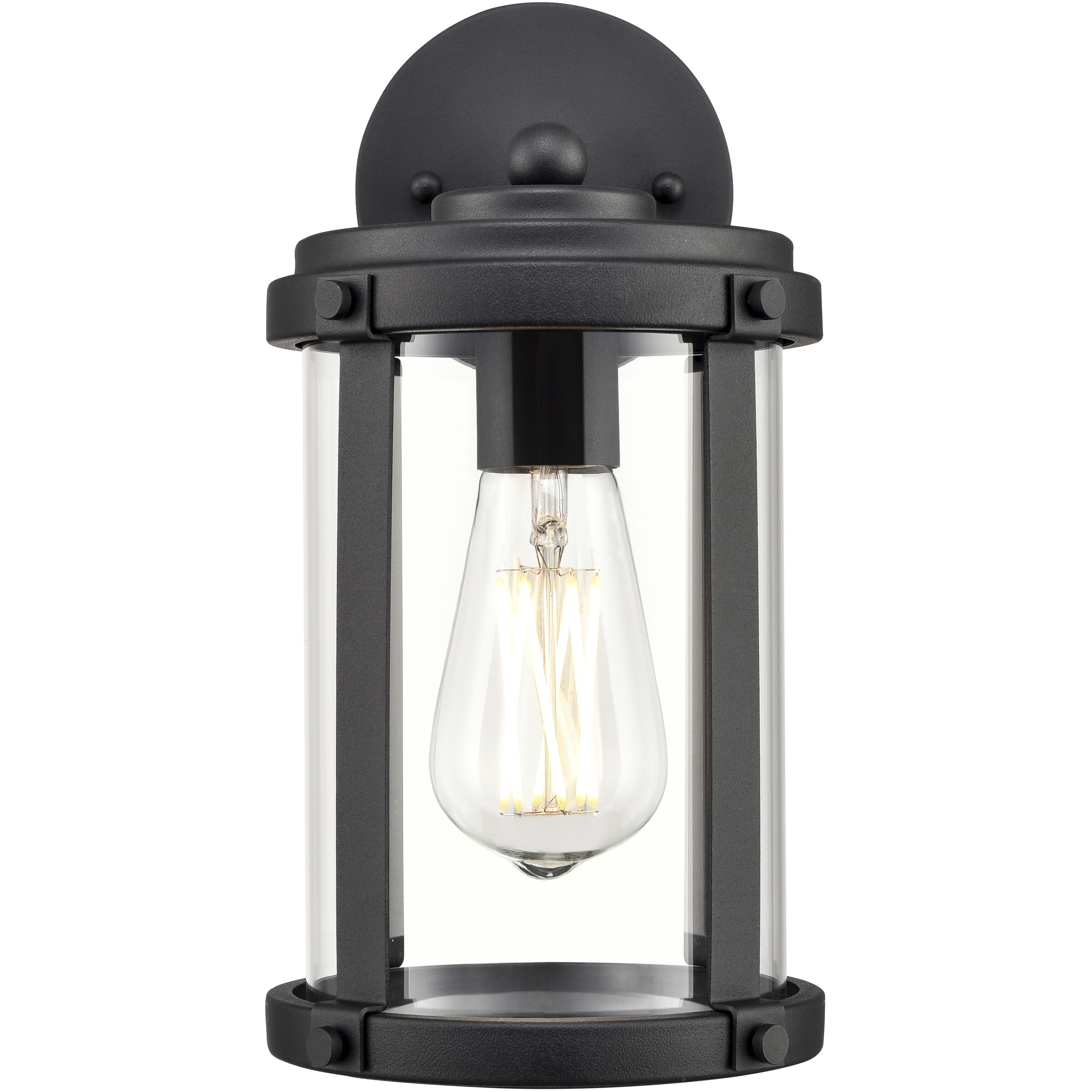 Pennfield 1 Light 11.4 inch Textured Black Outdoor Wall Sconce